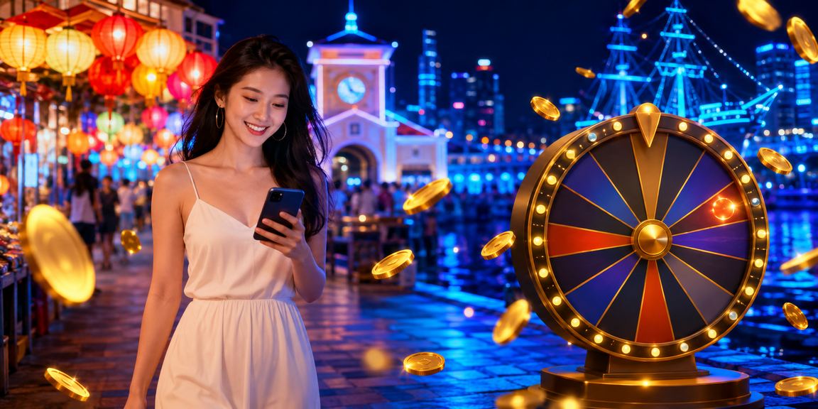 Màn hình roulette sôi động về đêm tại TP Hồ Chí Minh