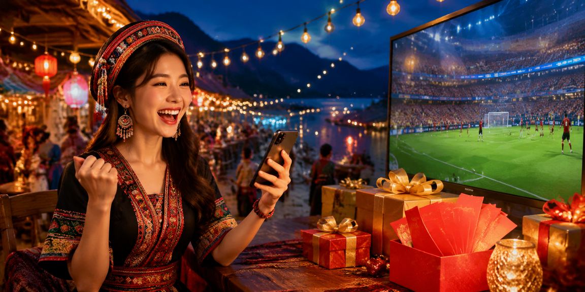 Khung cảnh Sapa với biểu tượng phong bì đỏ thưởng, gợi ý trải nghiệm nạp tiền nhận thưởng tại vp5