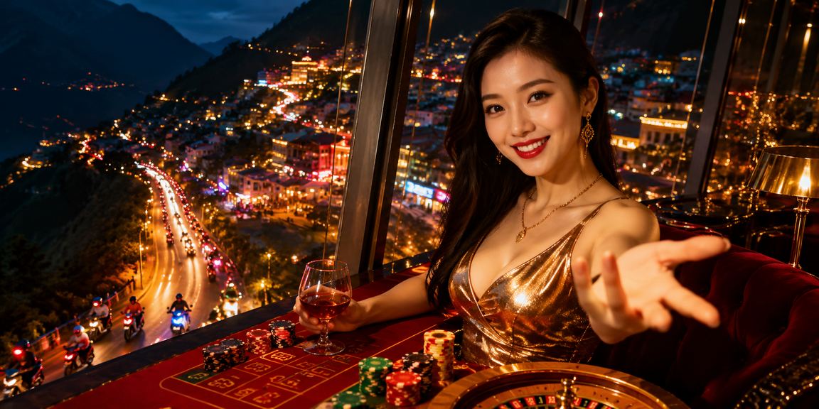 Người dùng Sapa khám phá ưu đãi VIP tại vp5 dưới ánh đèn neon